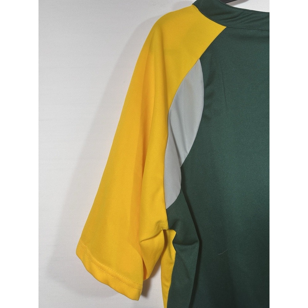 Oakland Athletics Pullover Mens XL Green Yellow 1 4 Zip MLB Fan Gear - Picture 8 of 16